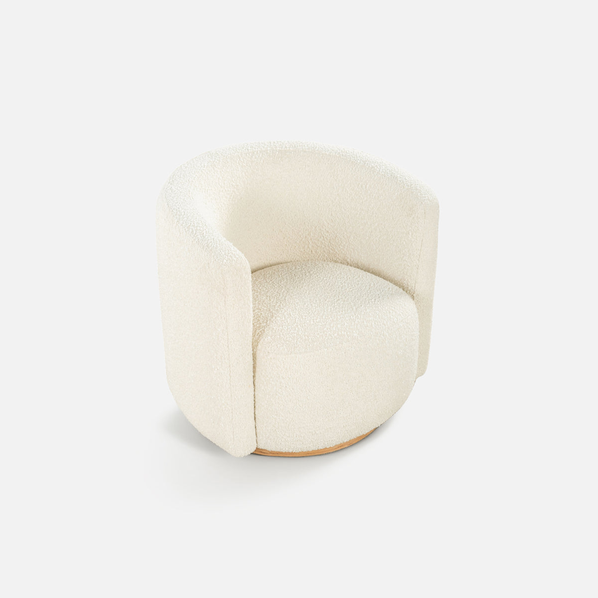 COLAMY AURA Oversized Cocoon Swivel Accent Chair