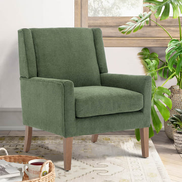 COLAMY Modern Wing-back Fabric Accent Chair Upholstered Single Sofa Chair