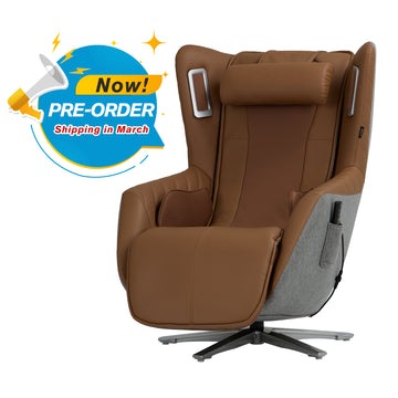 COLAMY Fully Adjustable Massage Chair Zero Gravity PU Leather Massage Chair Model.6610