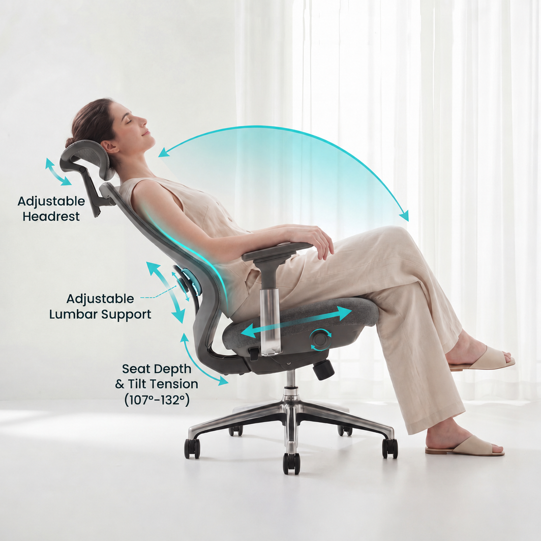 COLAMY ATLAS Ergonomic High Back Mesh Office Chair | BIFMA Certified ...
