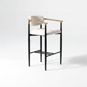 COLAMY MATRIX 25.5" Counter Height Bar Stools with Arms