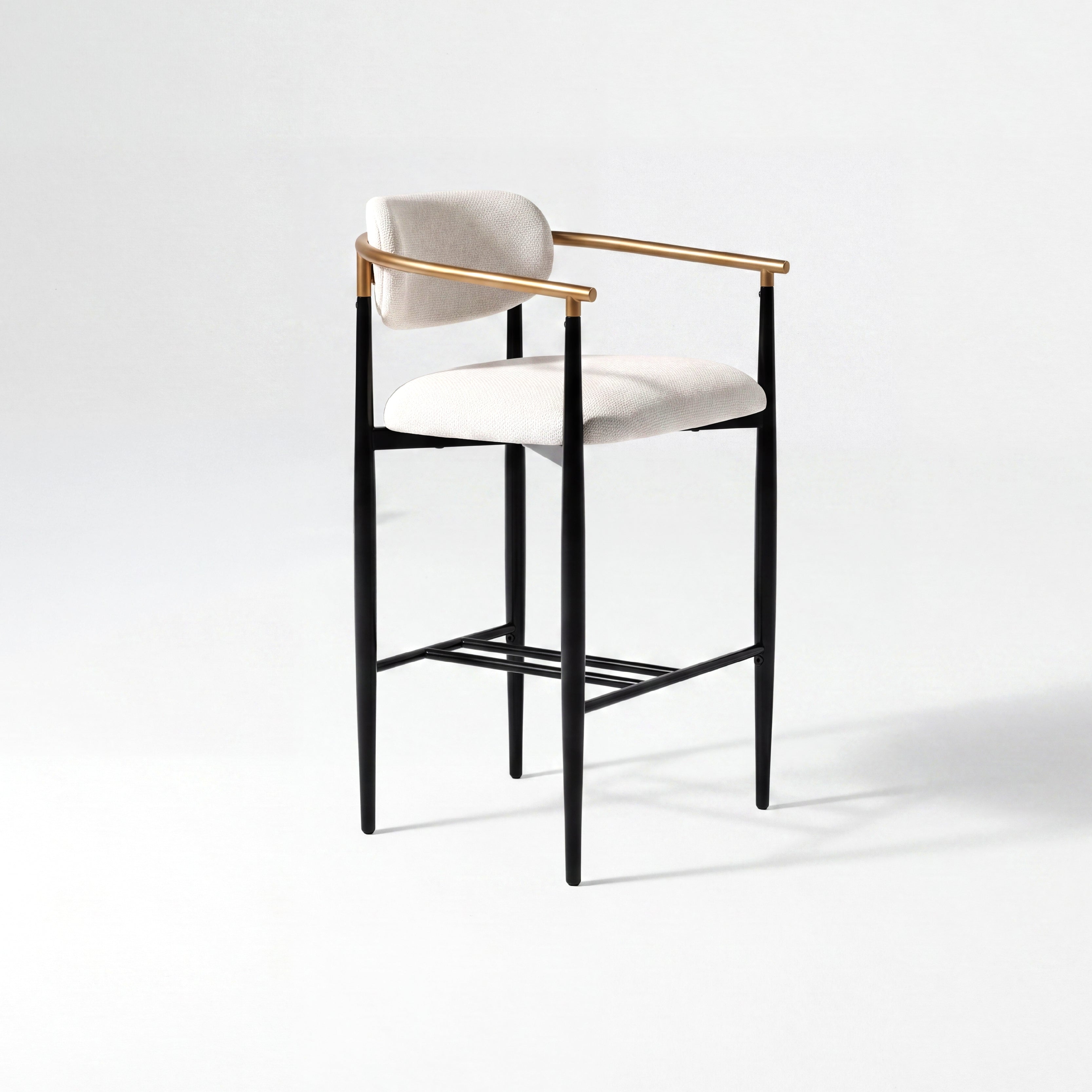COLAMY MATRIX 25.5" Counter Height Bar Stools with Arms