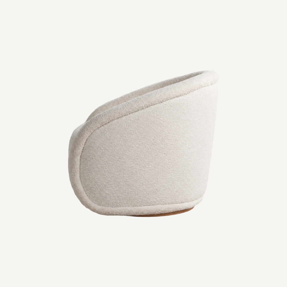 COLAMY AURA Sculpted Swivel Accent Chair