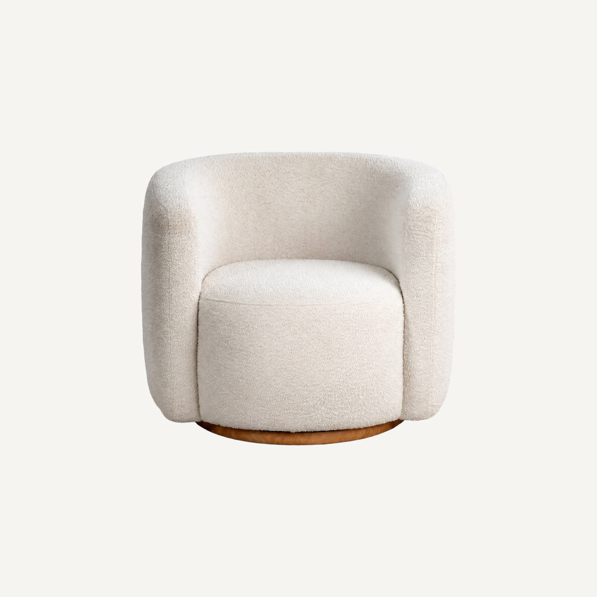 COLAMY AURA Compact Barrel Swivel Accent Chair