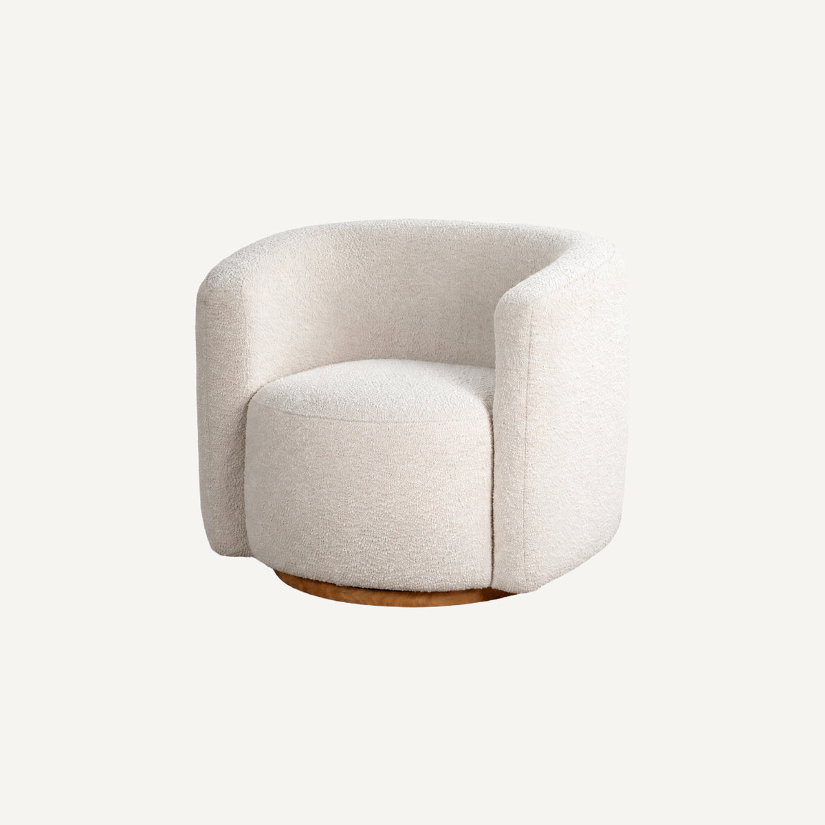 COLAMY AURA Compact Barrel Swivel Accent Chair