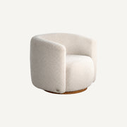 COLAMY AURA Compact Barrel Swivel Accent Chair