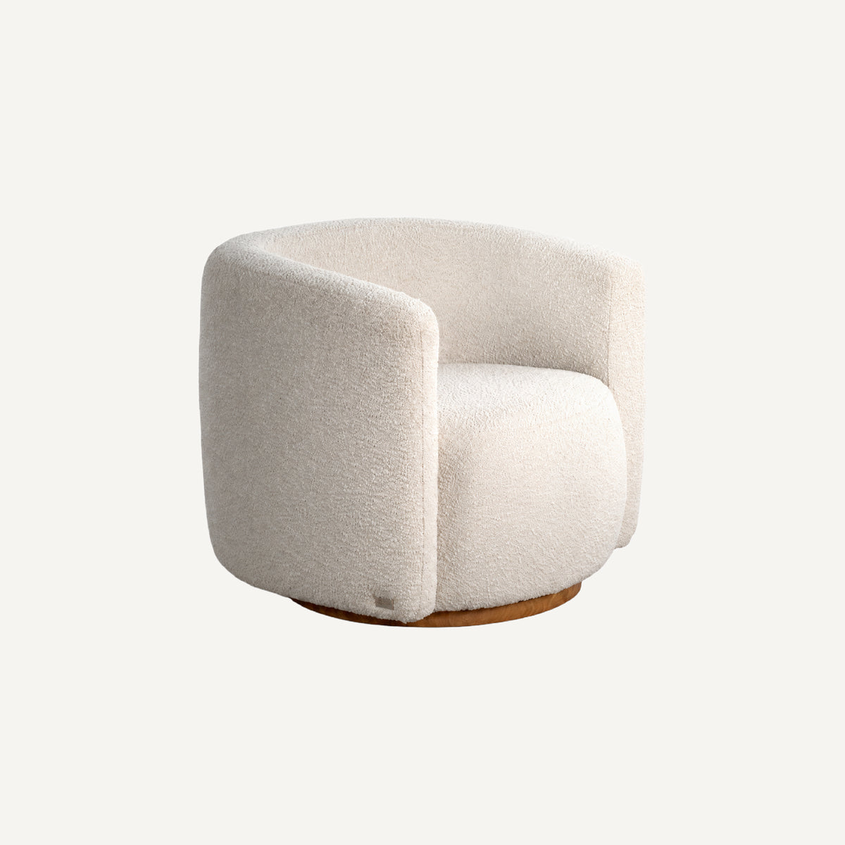 COLAMY AURA Compact Barrel Swivel Accent Chair