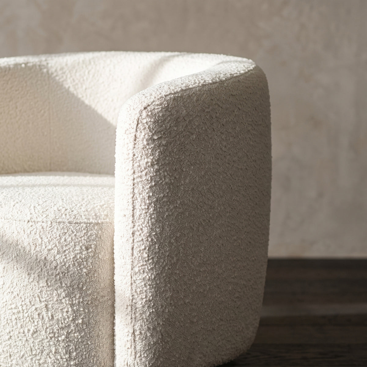 COLAMY AURA Compact Barrel Swivel Accent Chair