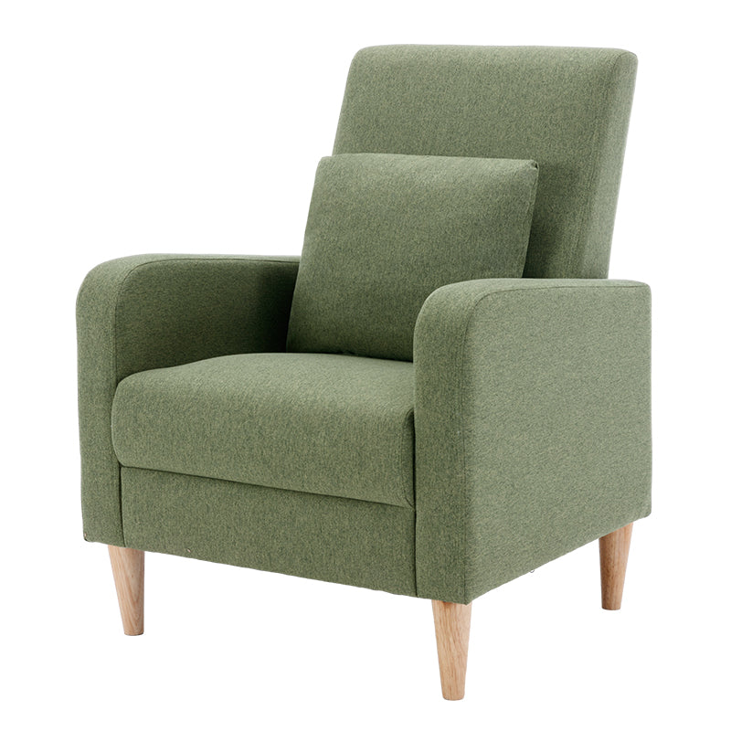 COLAMY Modern Upholstered Accent Chair Armchair with Pillow Fabric Side Chair