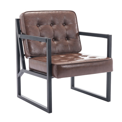 COLAMY Leather Comfy 110° Ergonomic Design Accent Chair Model.0111