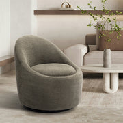 COLAMY Chenille Fabric 360° Swivel Accent Chair Model.W188