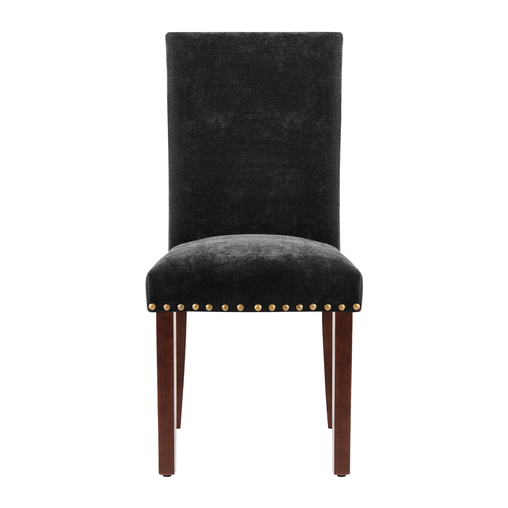 COLAMY Nailhead Trim Parsons Dining Chair