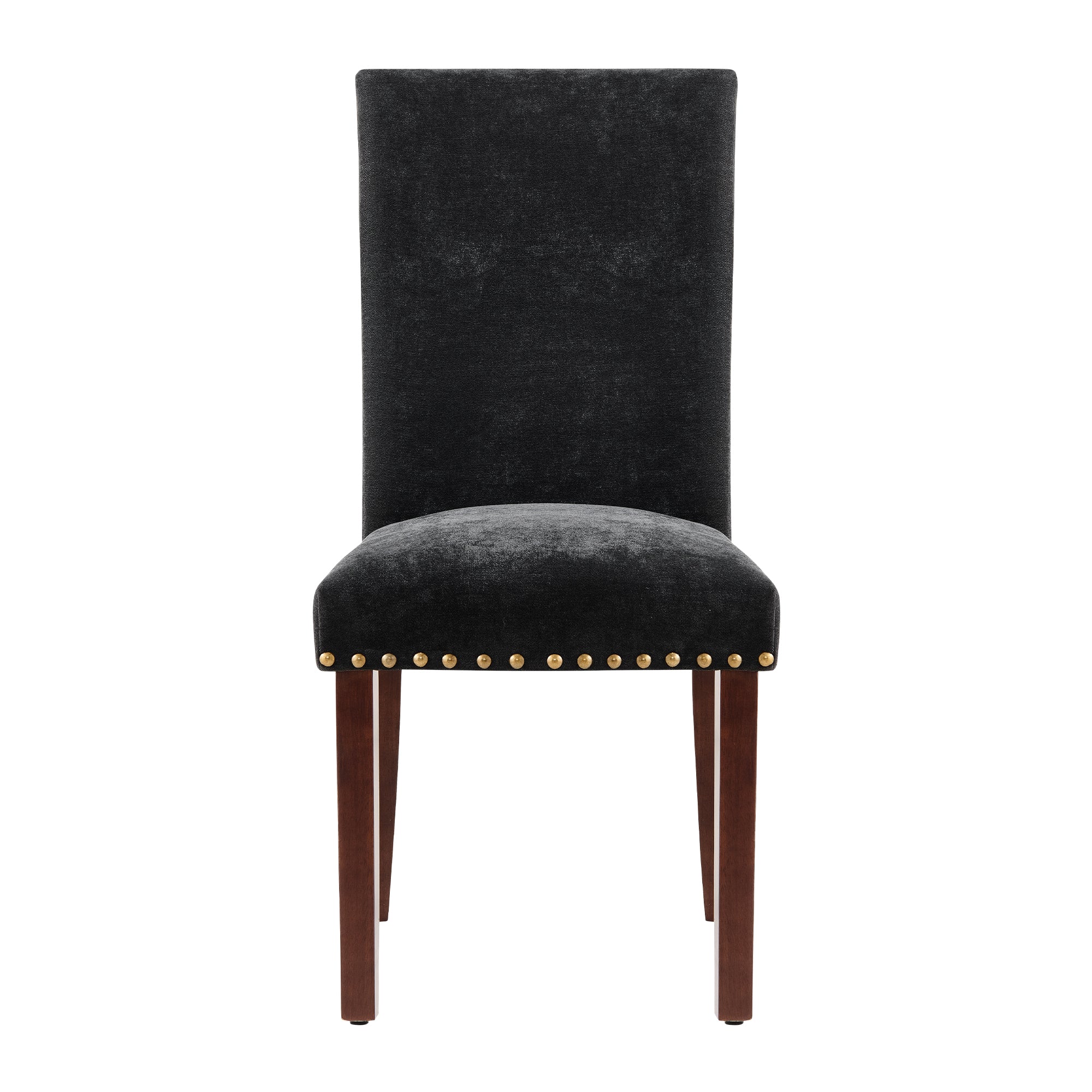 COLAMY Nailhead Trim Parsons Dining Chair