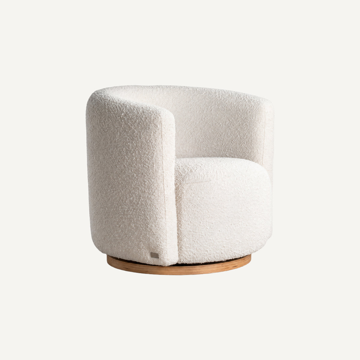 COLAMY AURA Oversized Cocoon Swivel Accent Chair