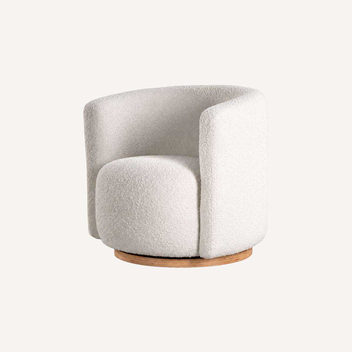 COLAMY AURA Oversized Cocoon Swivel Accent Chair