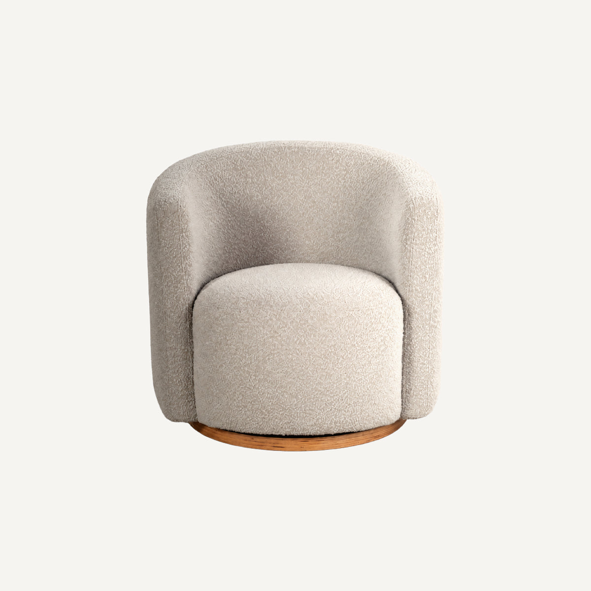 COLAMY AURA Oversized Cocoon Swivel Accent Chair