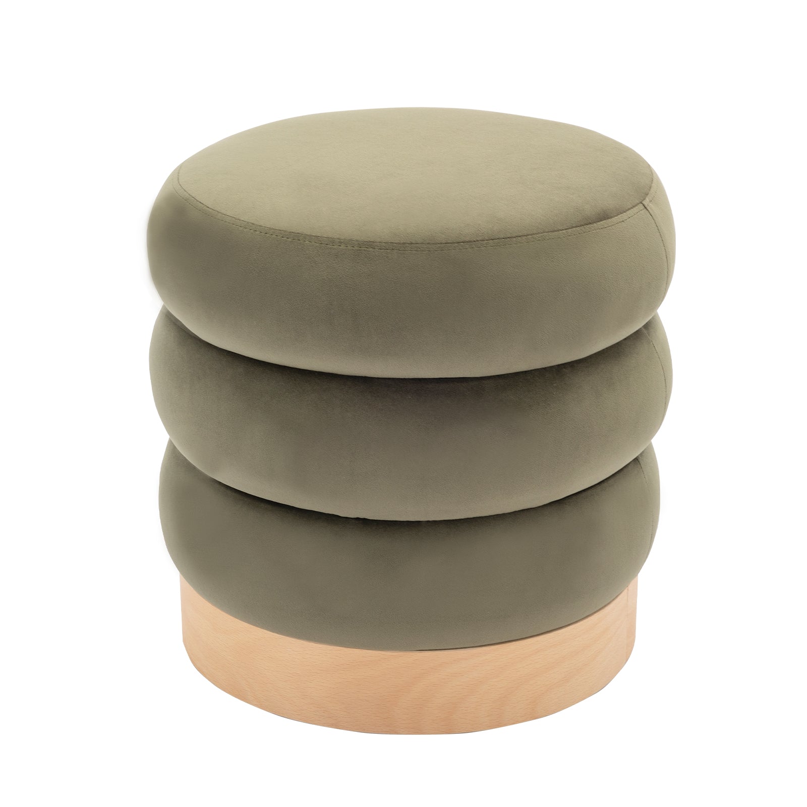 COLAMY Sherpa Tufted Round Ottoman model.0025