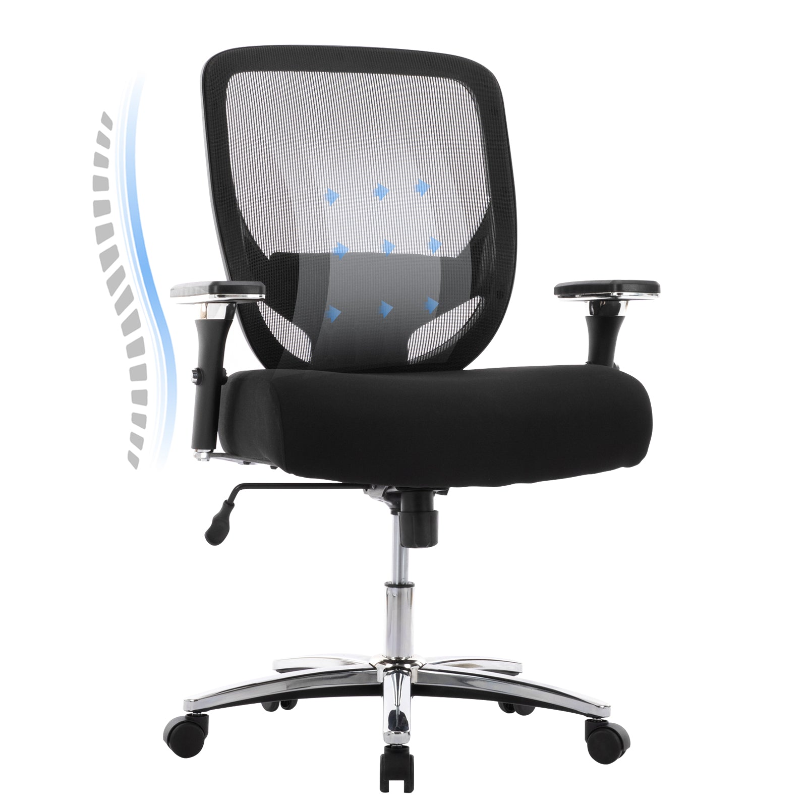 COLAMY Executive 500lbs Mesh Office Chair Ergonomic Desk Chair Model.3088