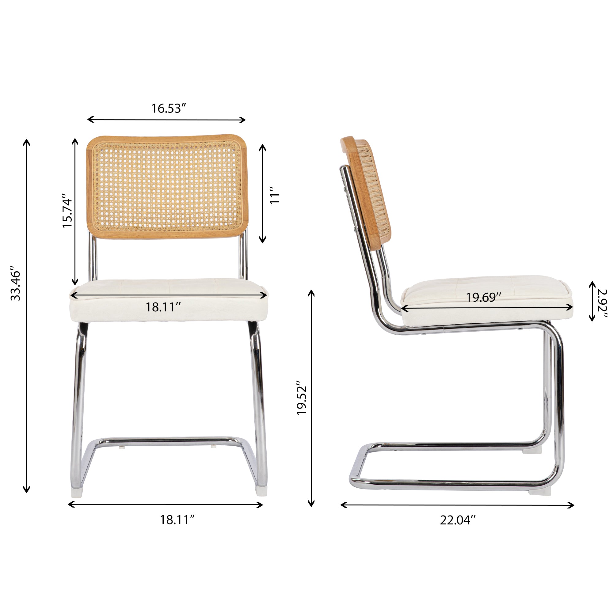 COLAMY Cesca Chairs