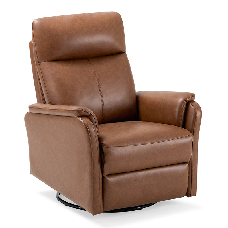 COLAMY PU Leather Swivel Recliner Chair Reclining Nursery Sofa Model.60162