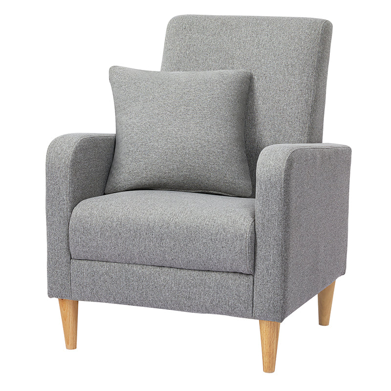 COLAMY Modern Upholstered Accent Chair Armchair with Pillow Fabric Side Chair