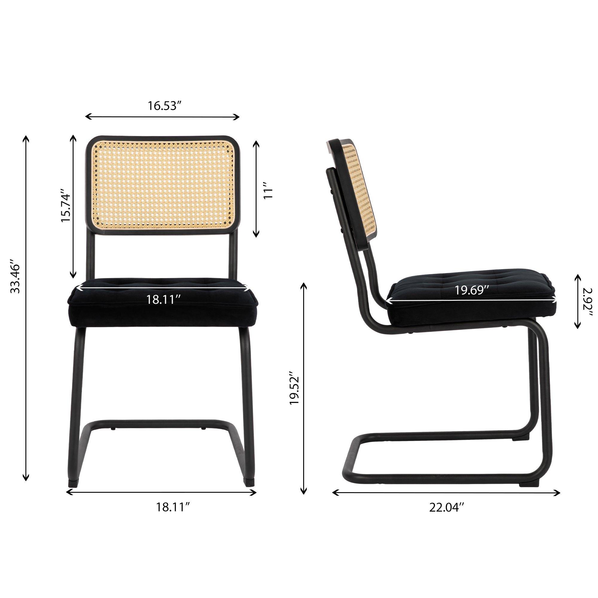 COLAMY Cesca Chairs