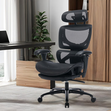 COLAMY Ergonomic Mesh Office Chair with Footrest Model.5188 Cap.300lbs