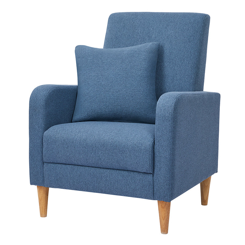 COLAMY Modern Upholstered Accent Chair Armchair with Pillow Fabric Side Chair