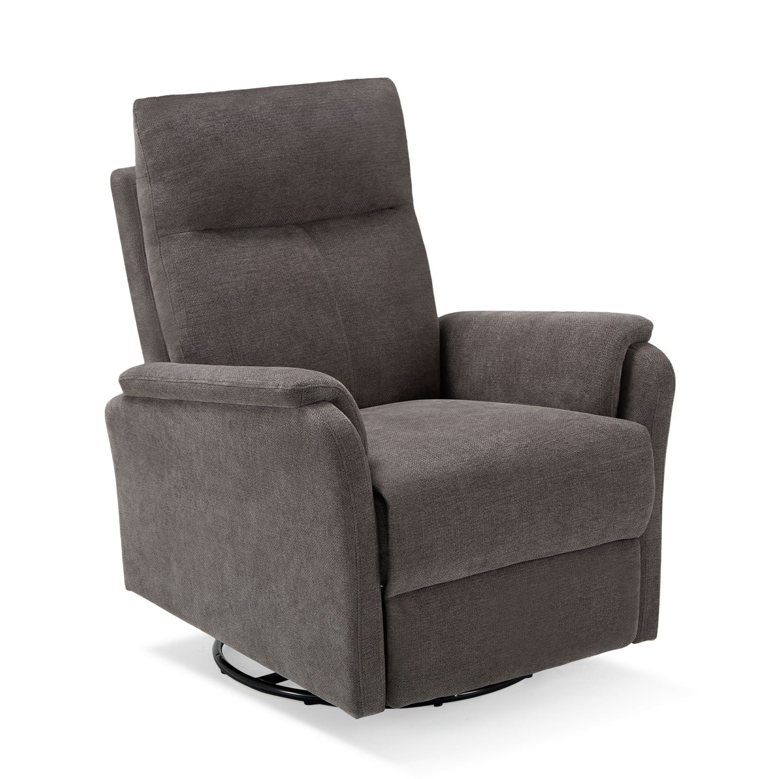 COLAMY PU Leather Swivel Recliner Chair Reclining Nursery Sofa Model.60162