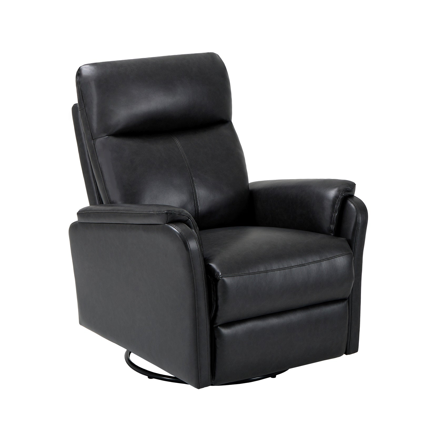 COLAMY PU Leather Swivel Recliner Chair Reclining Nursery Sofa Model.60162