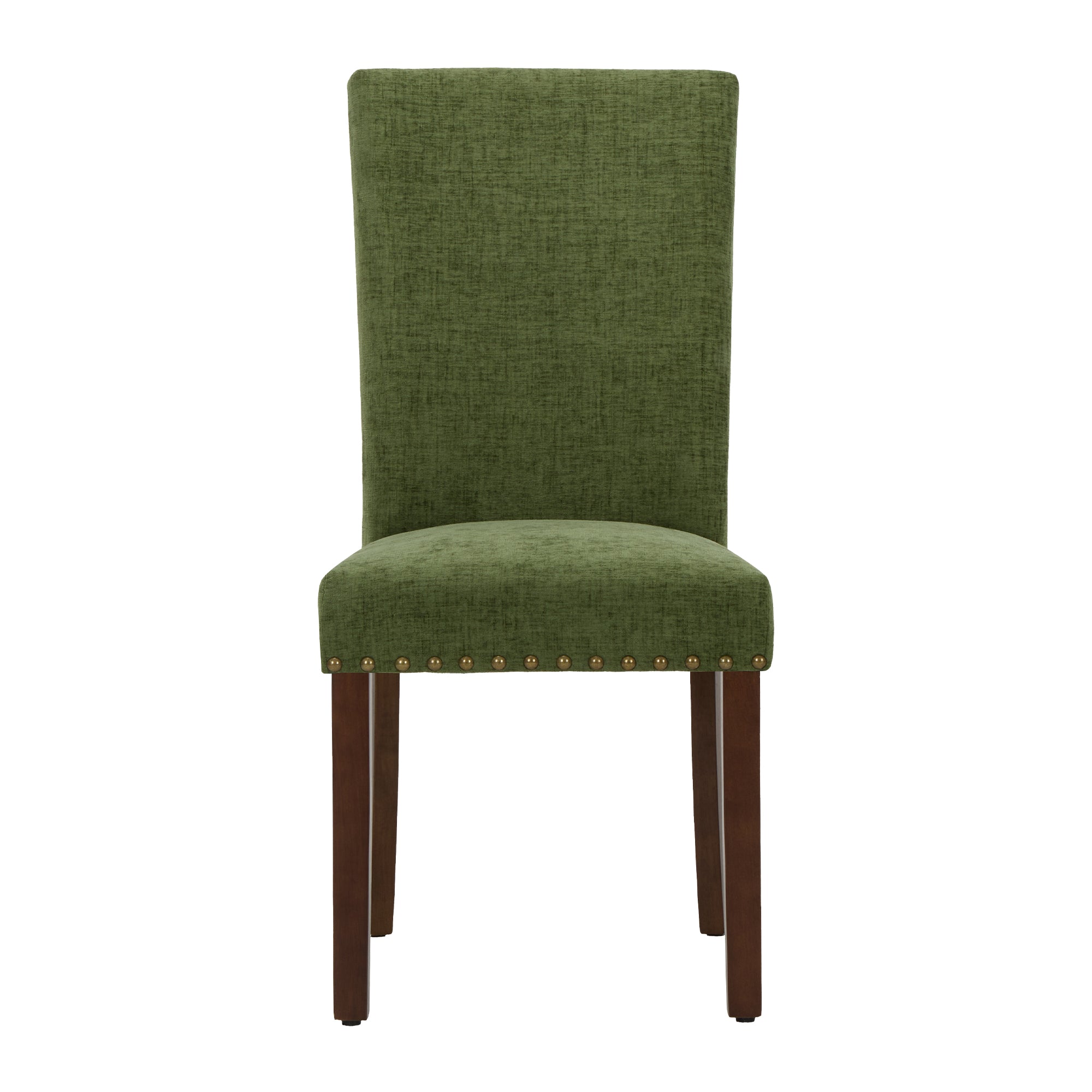 COLAMY Nailhead Trim Parsons Dining Chair