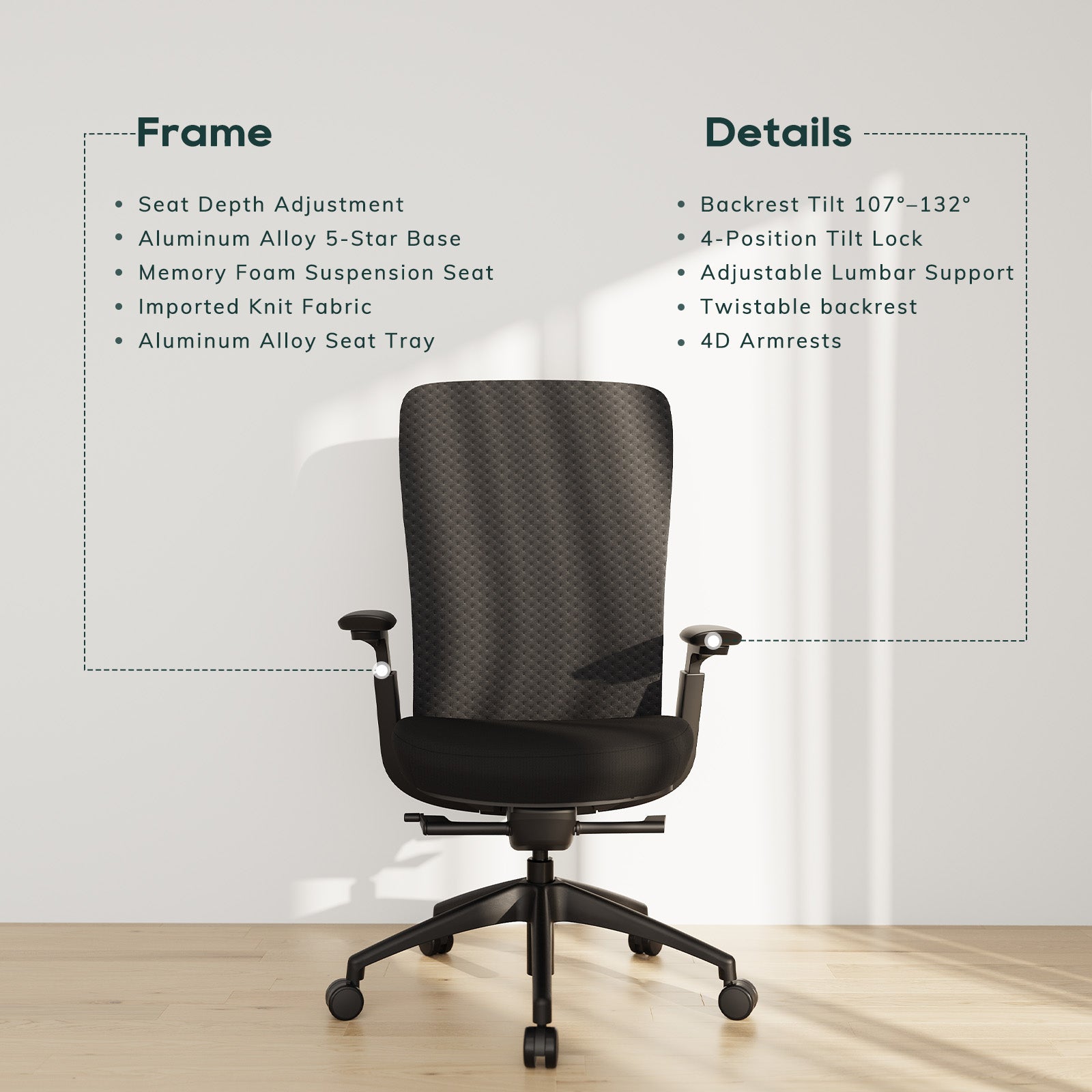COLAMY NEZA Contemporary Office Office Chair