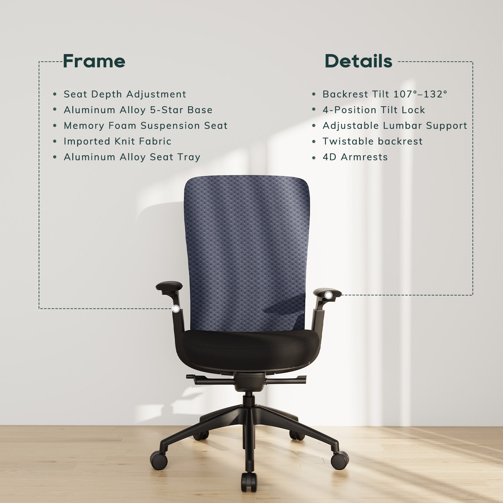 COLAMY NEZA Contemporary Office Office Chair