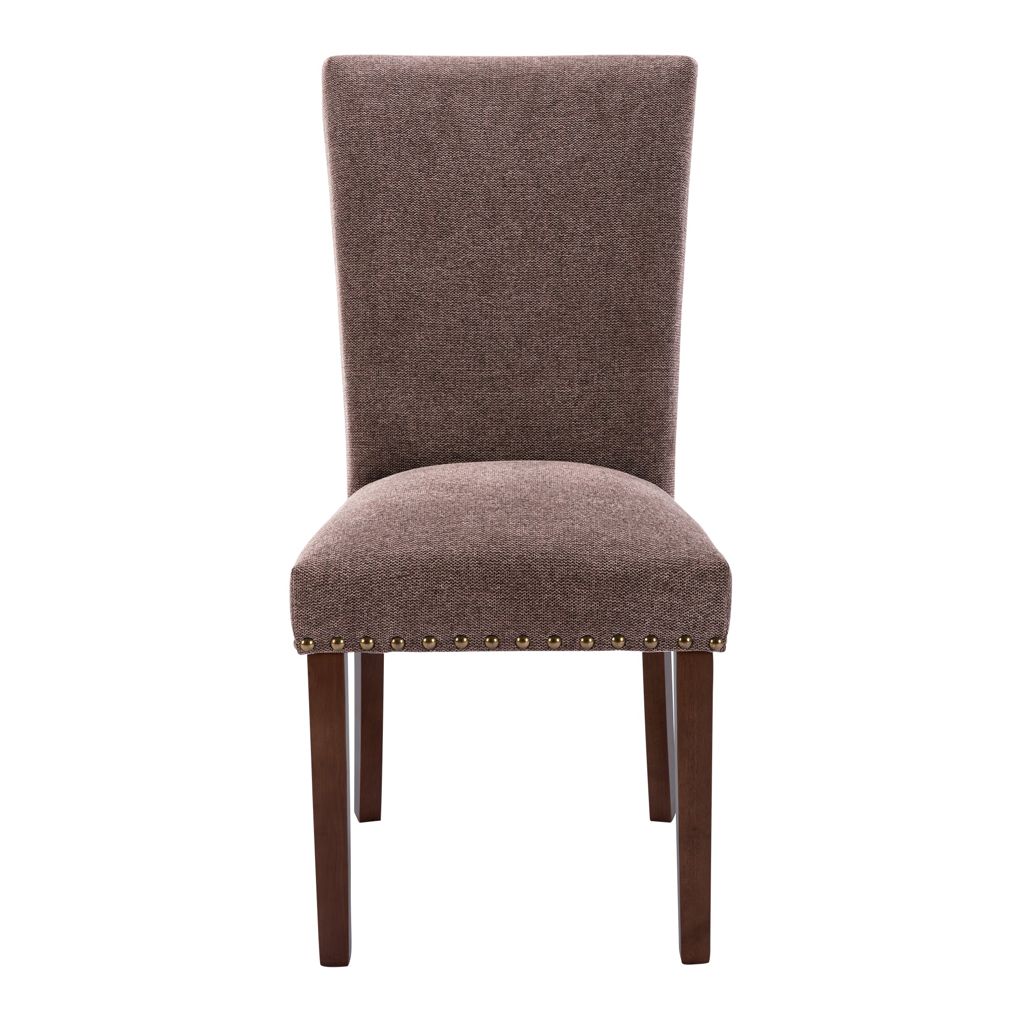 COLAMY Nailhead Trim Parsons Dining Chair