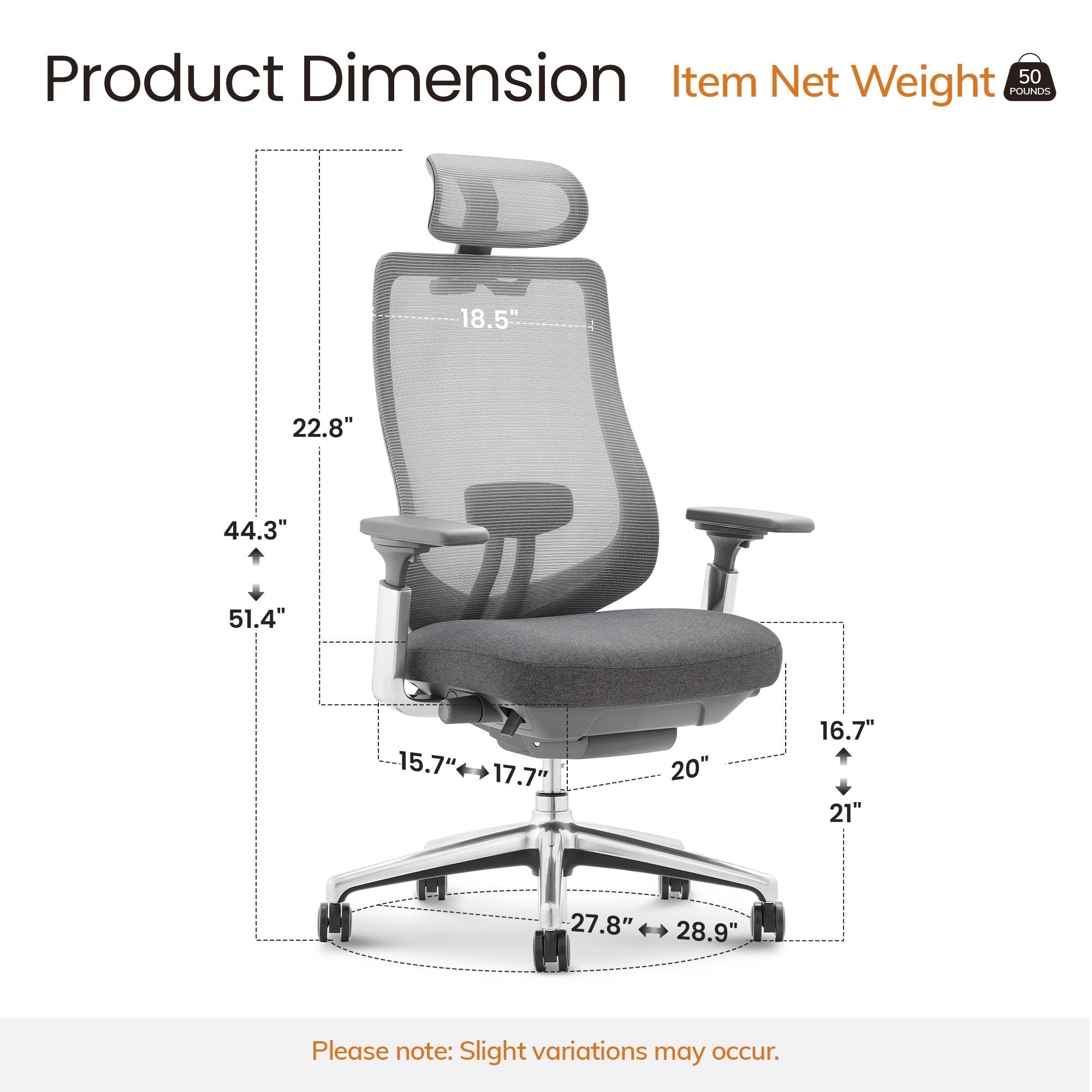 COLAMY ATLAS Ergonomic High Back Mesh Office Chair | BIFMA Certified