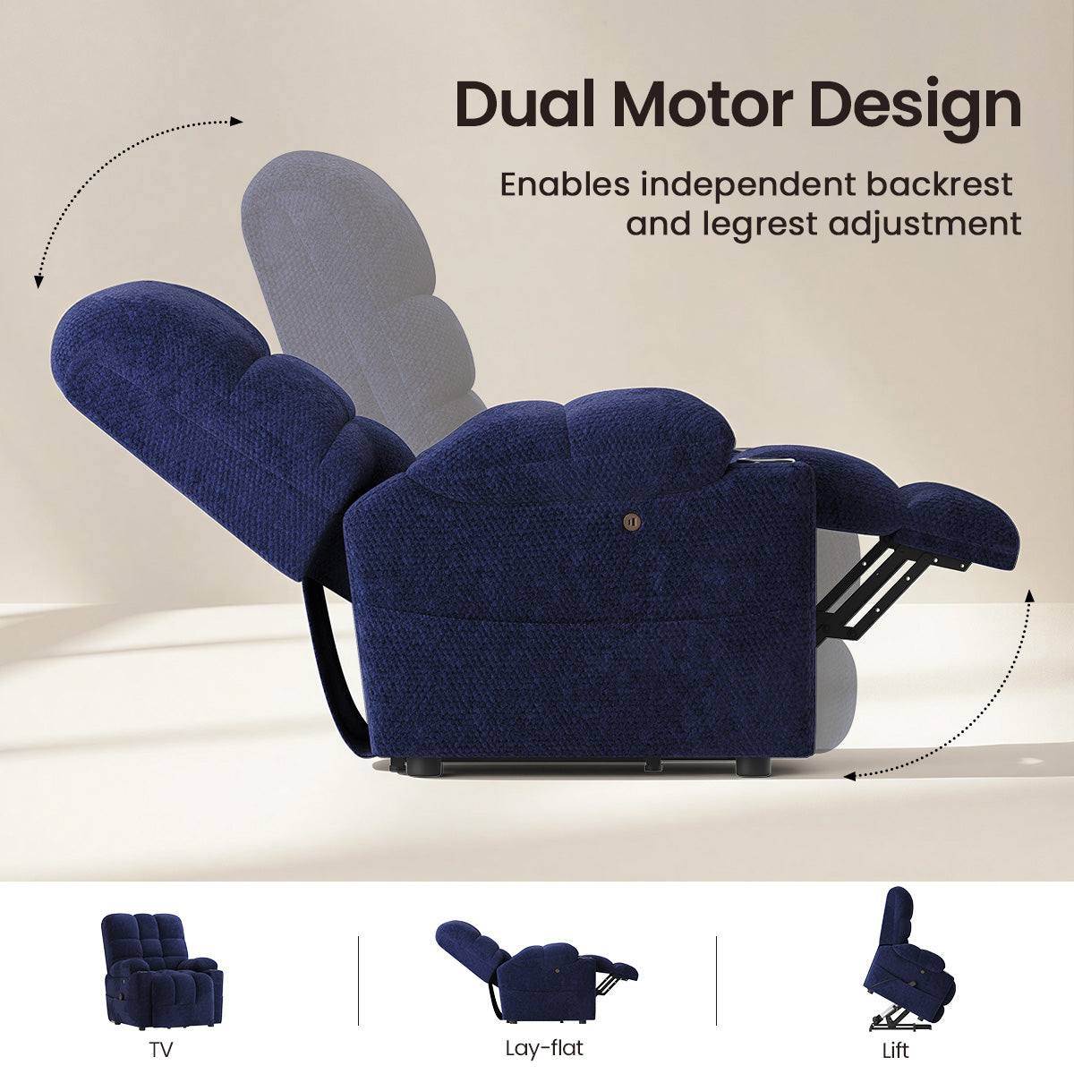 COLAMY SERENE Power Lift Recliner Massage Chair