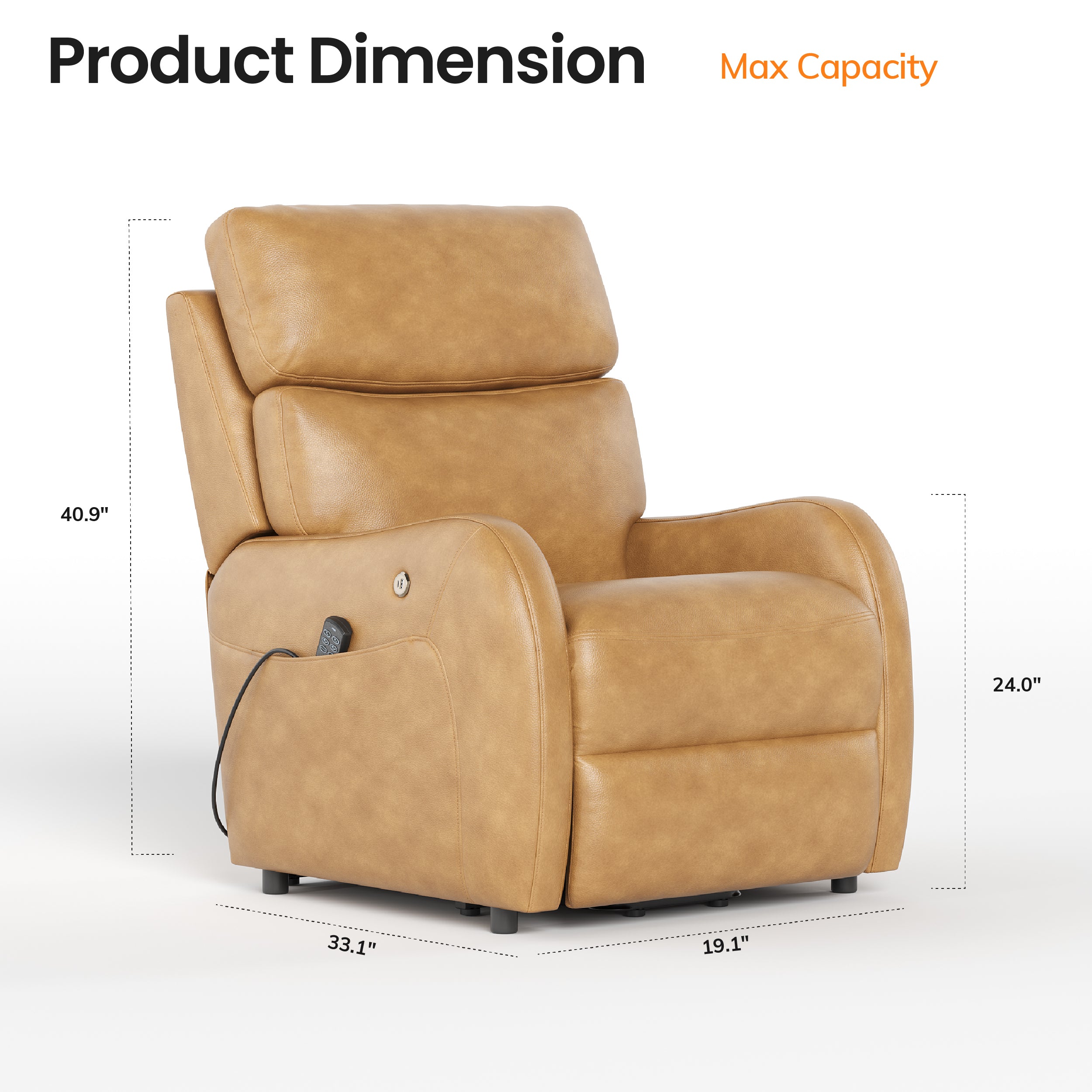 COLAMY ASCEND Power Lift Massage Chair with Heat