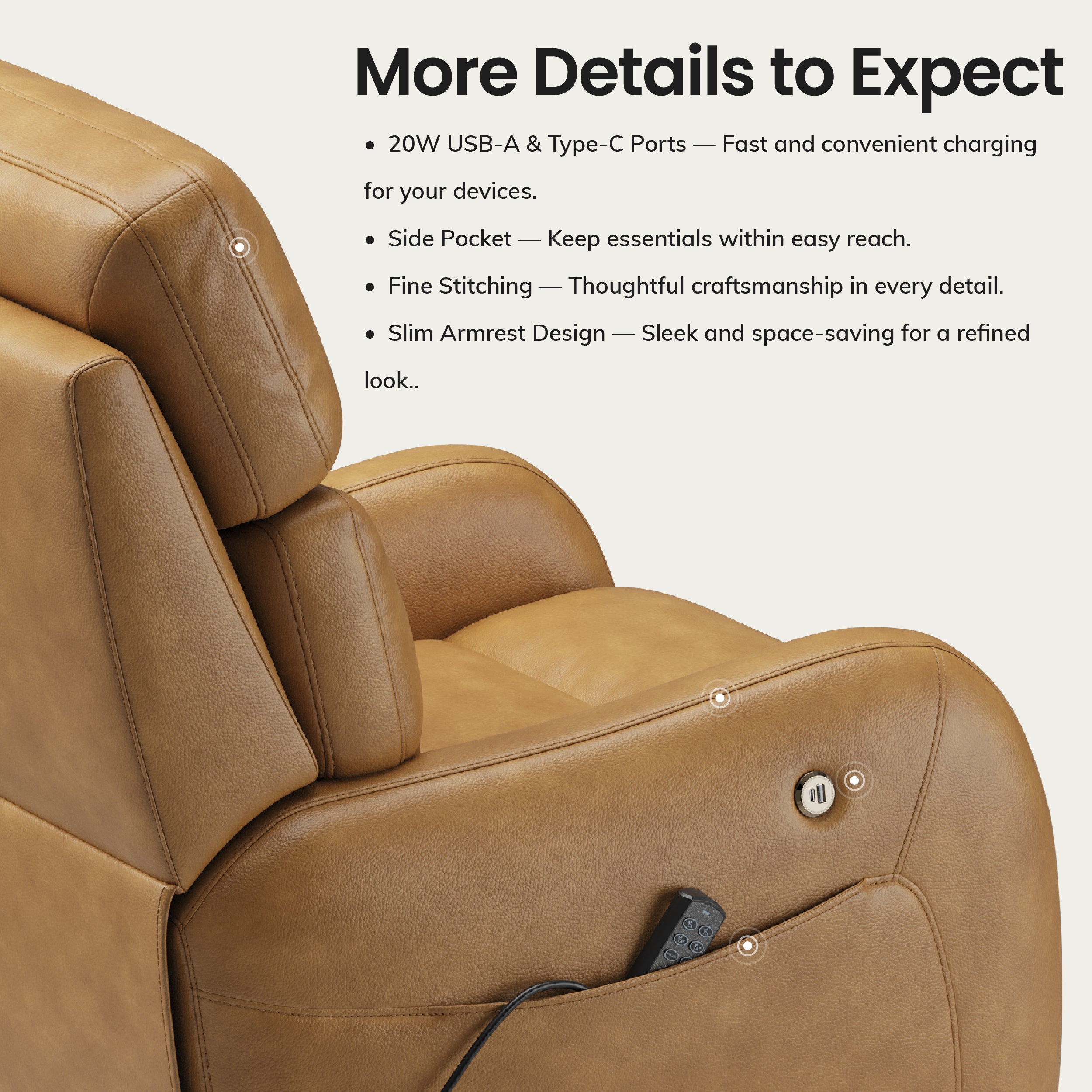 COLAMY ASCEND Power Lift Massage Chair with Heat