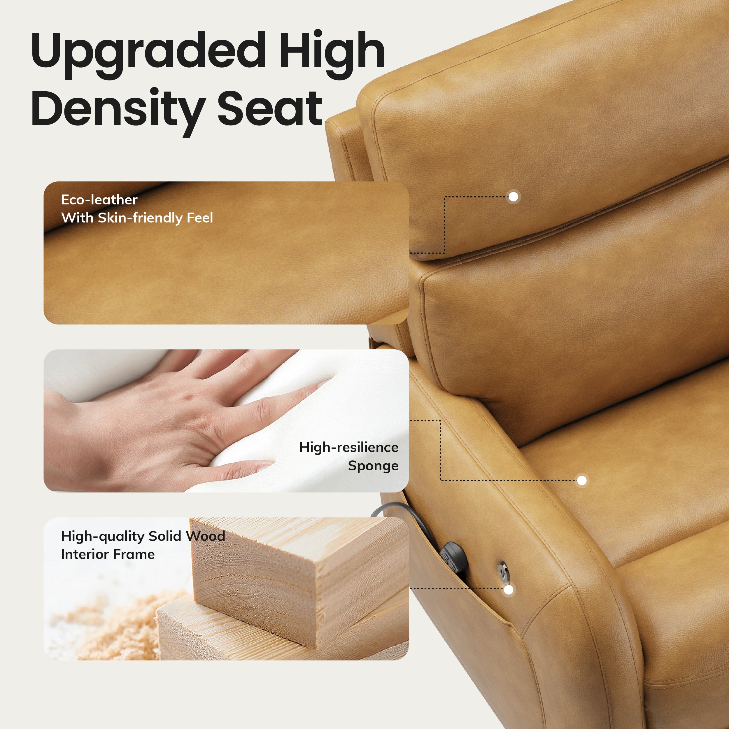 COLAMY ASCEND Power Lift Massage Chair with Heat