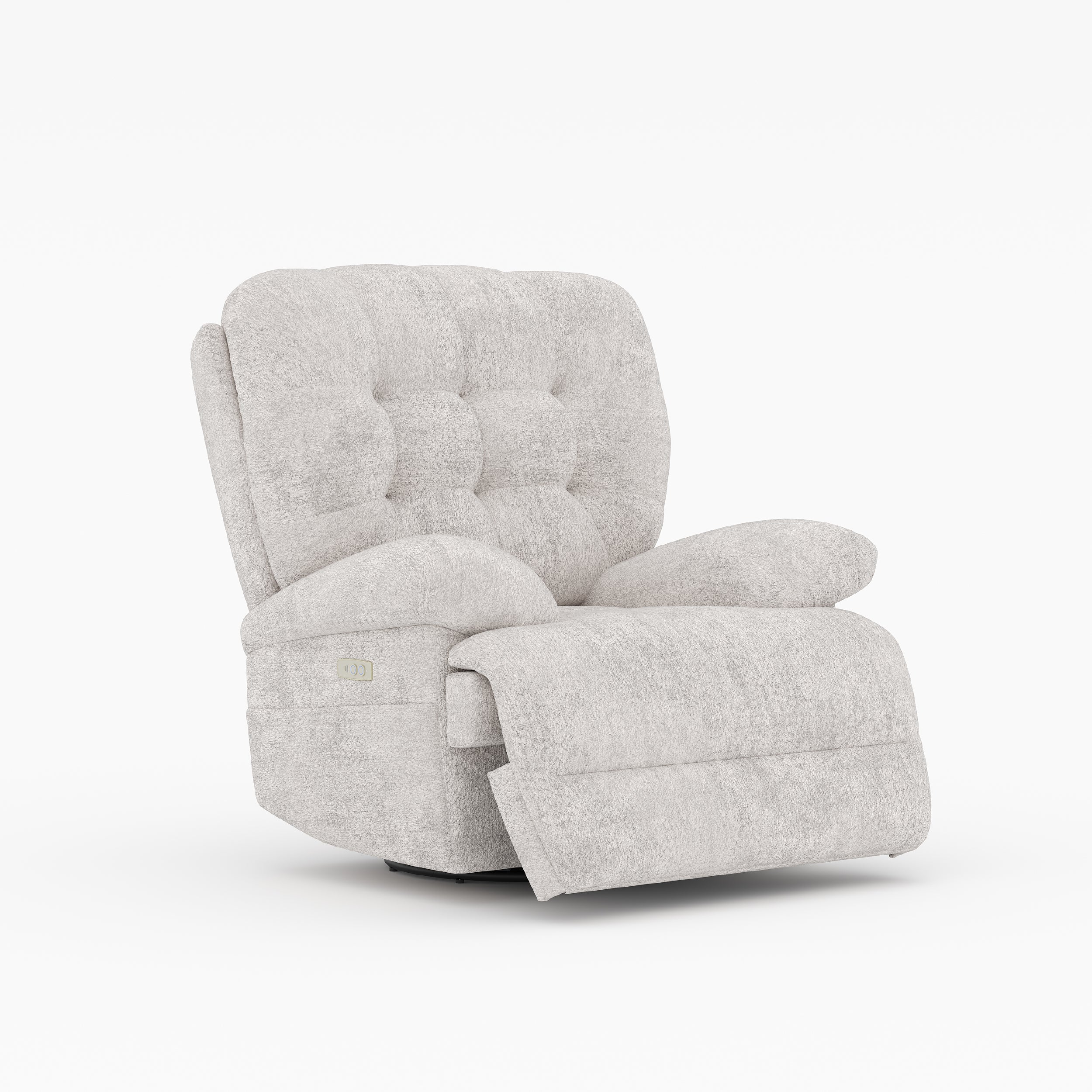 COLAMY FLOREN Plush-Power Swivel Recliner