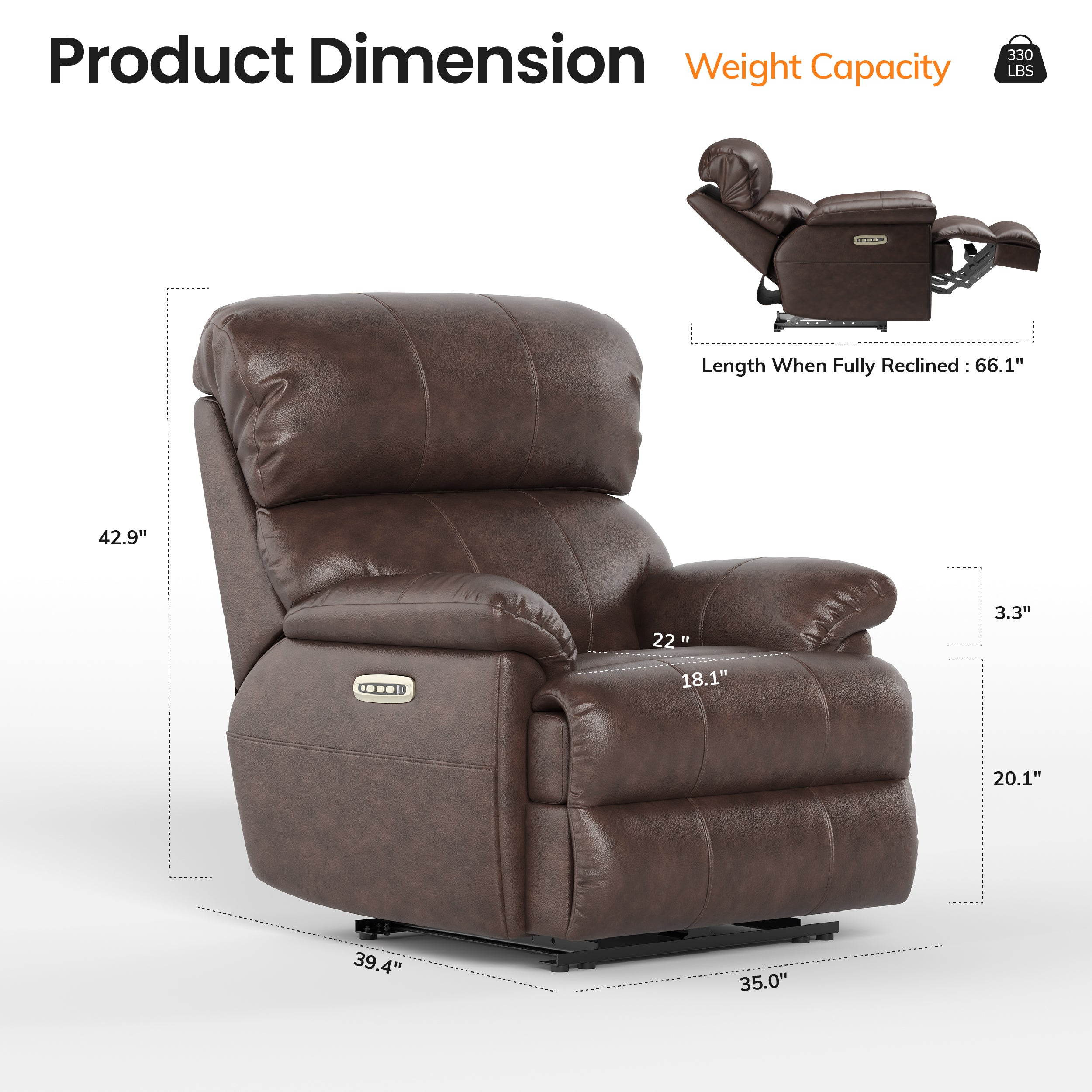 COLAMY FLEX Full-Power Adjustable Recliner
