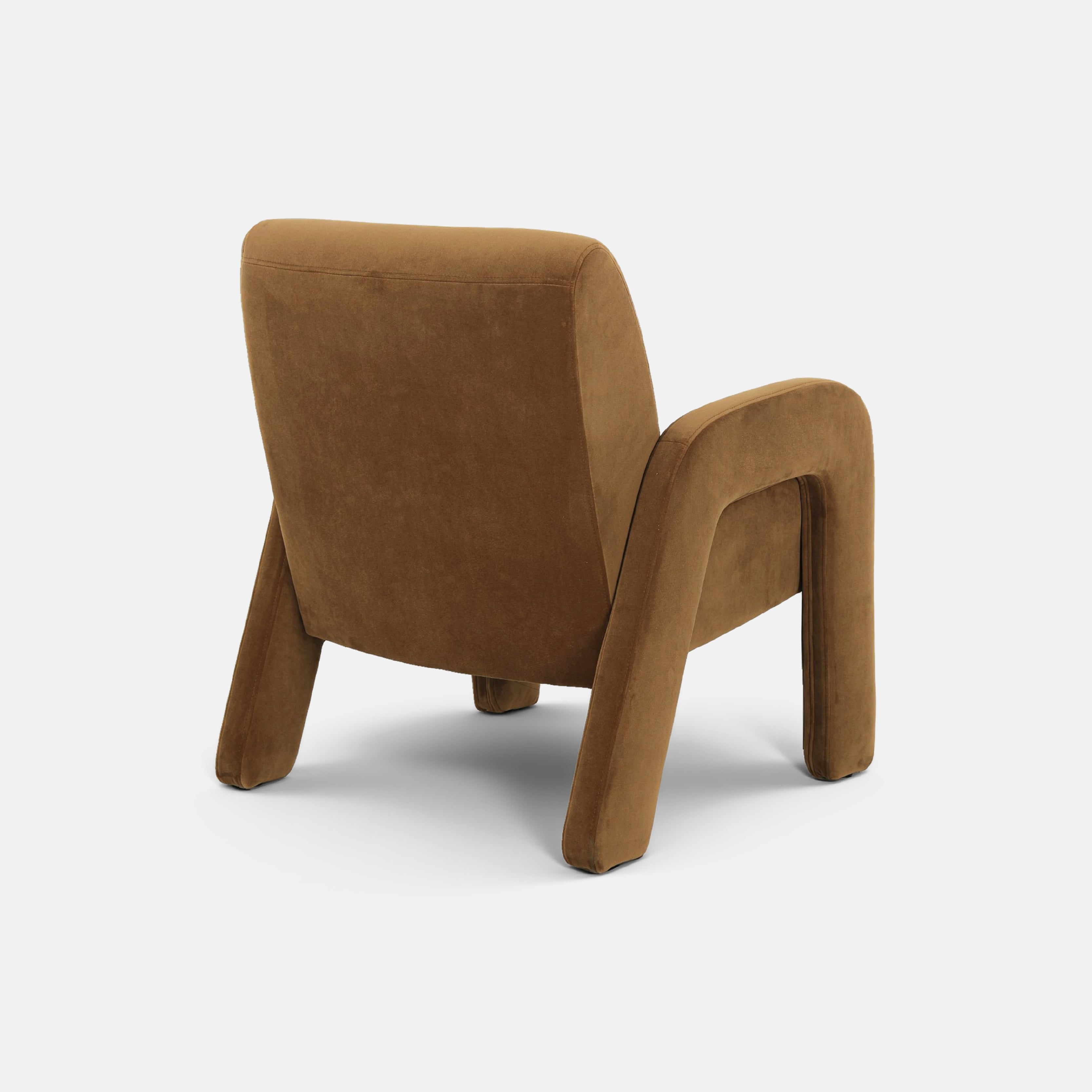 COLAMY AURA Furniture Fully Upholstered Velvet Accent Chair