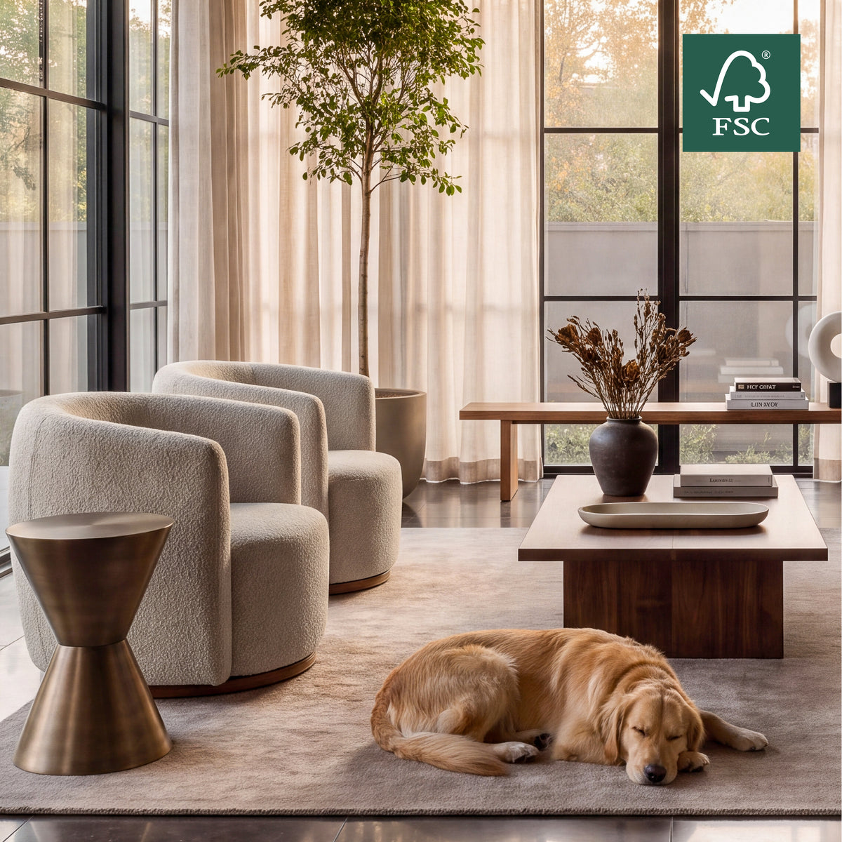 COLAMY AURA Oversized Cocoon Swivel Accent Chair