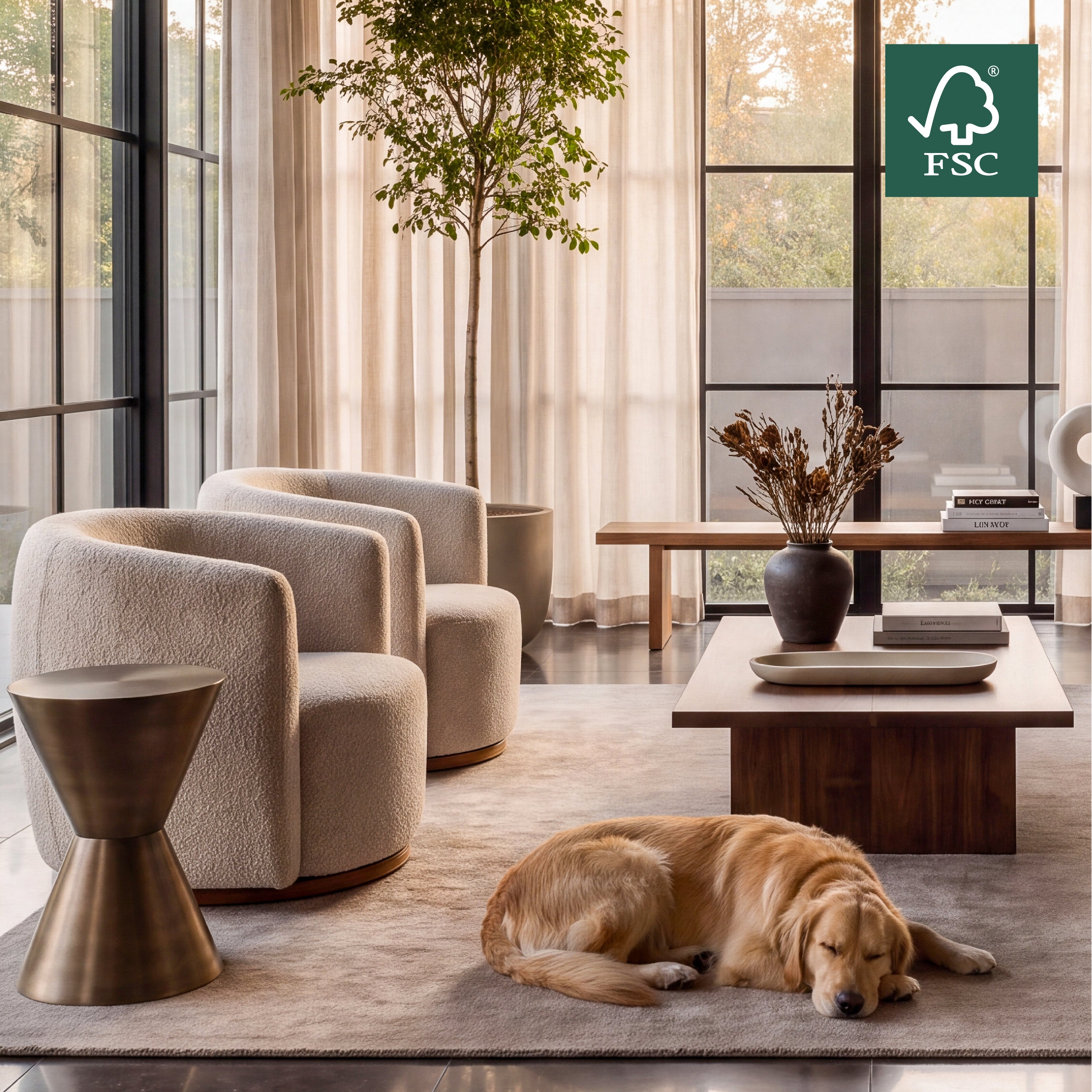 COLAMY AURA Oversized Cocoon Swivel Accent Chair