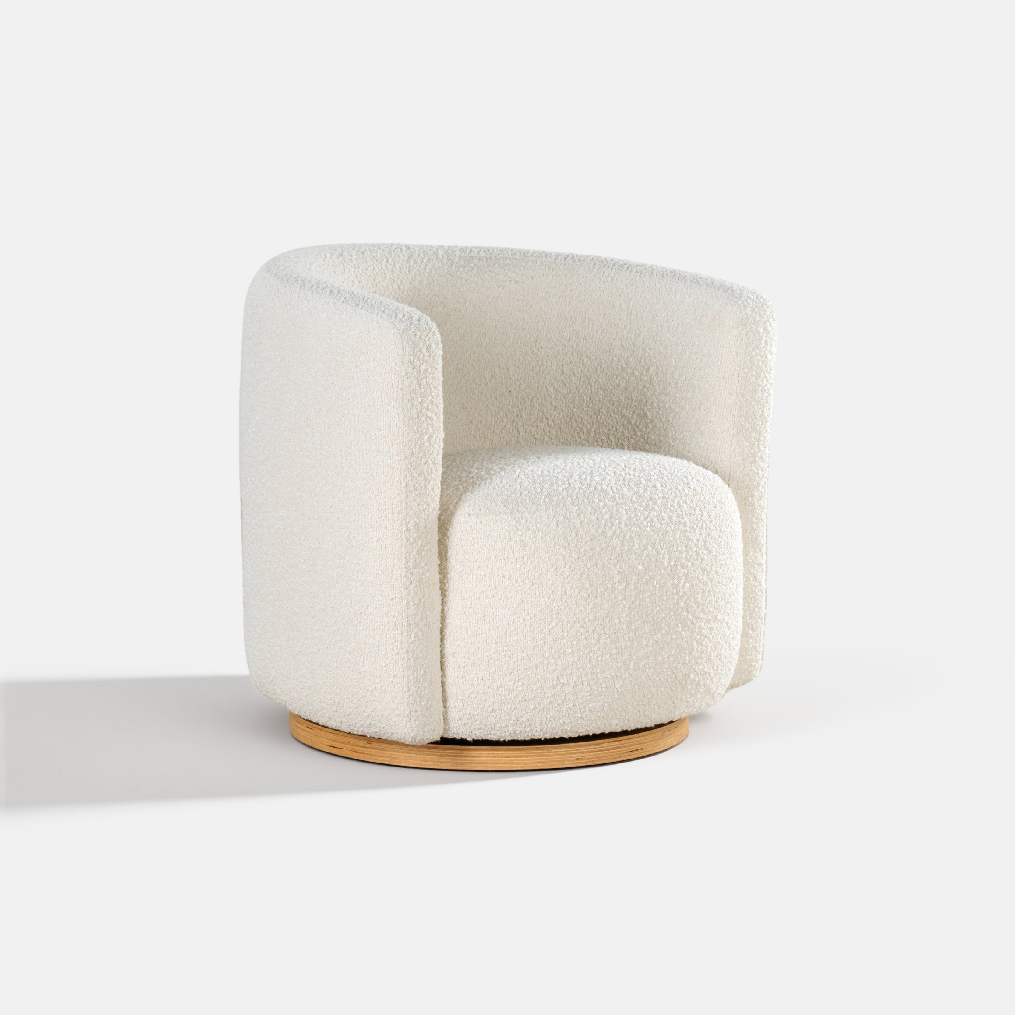 COLAMY AURA Oversized Cocoon Swivel Accent Chair