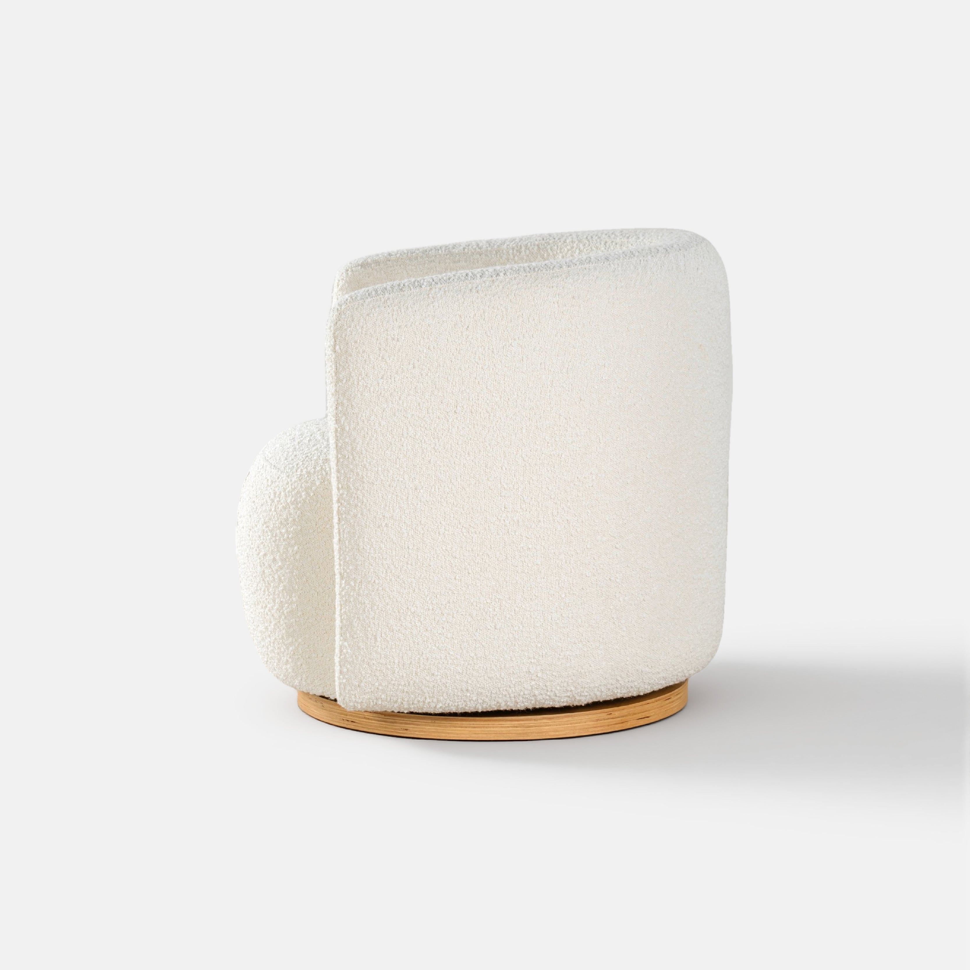 COLAMY AURA Oversized Cocoon Swivel Accent Chair