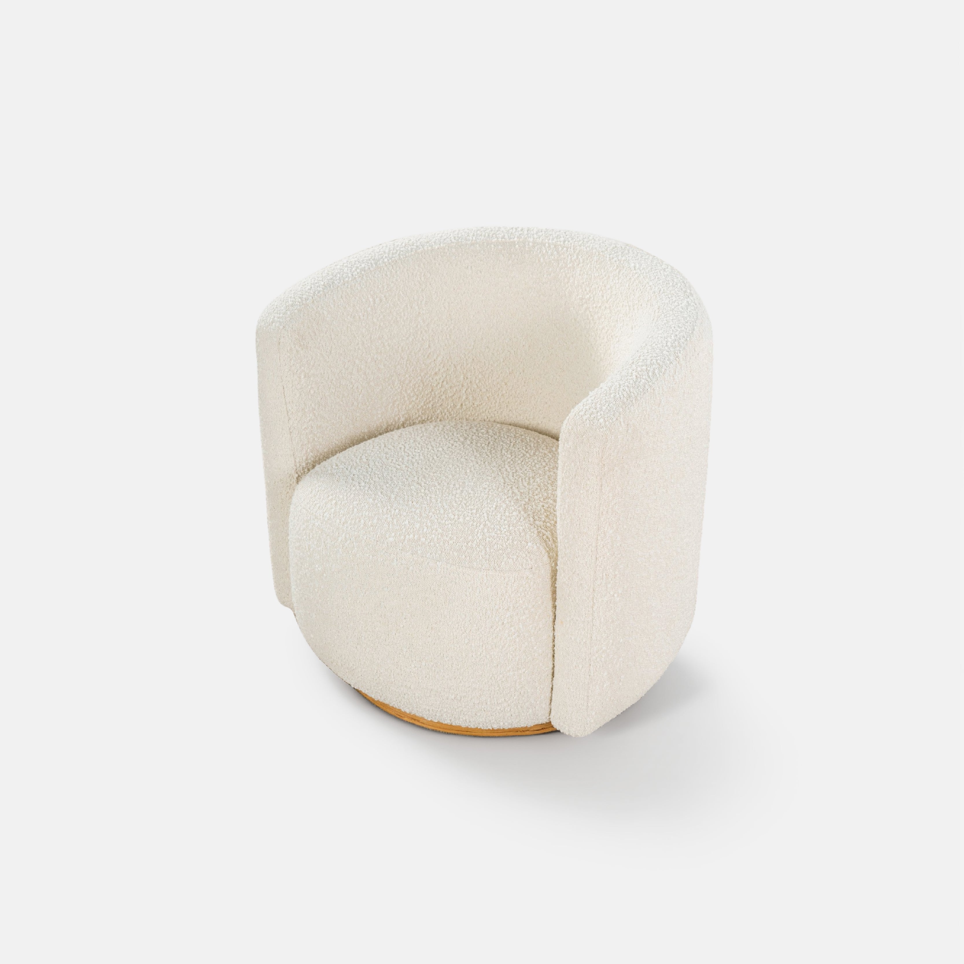 COLAMY AURA Oversized Cocoon Swivel Accent Chair