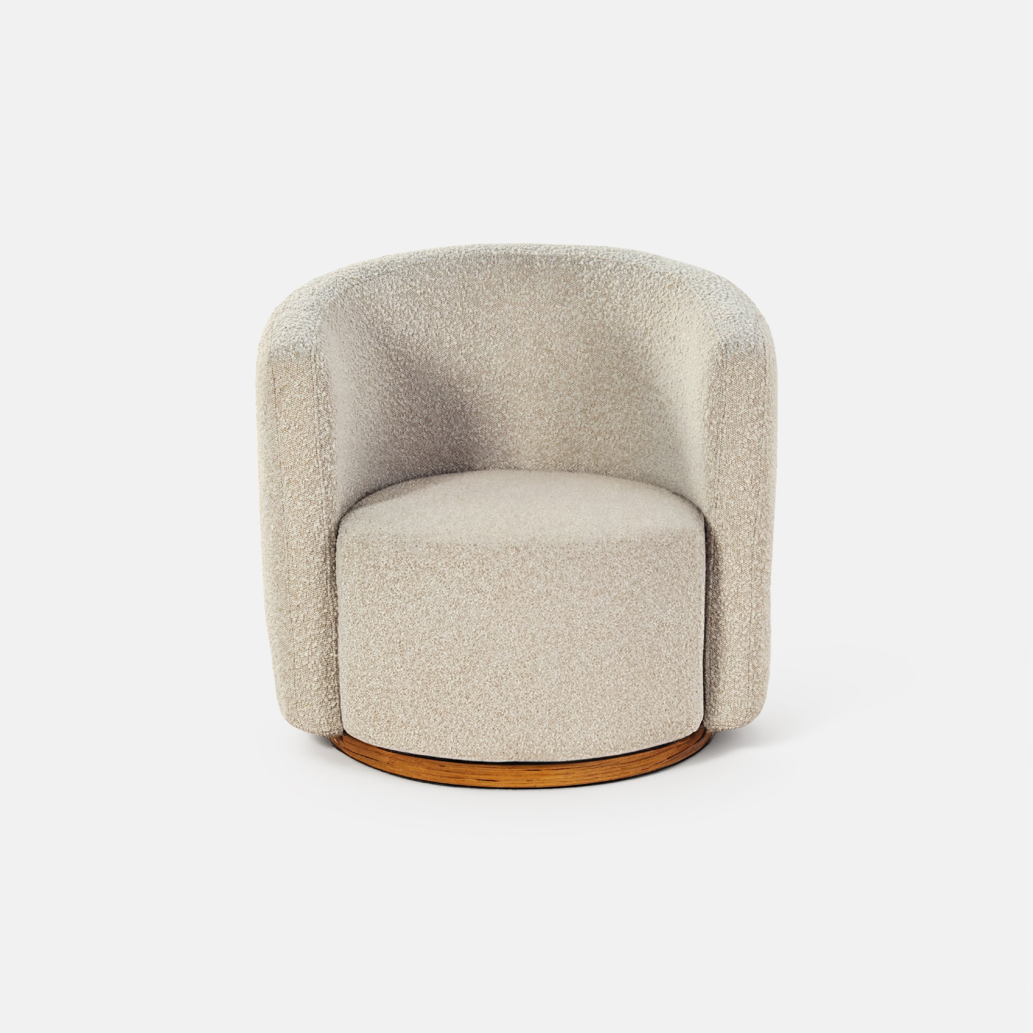 COLAMY AURA Oversized Cocoon Swivel Accent Chair