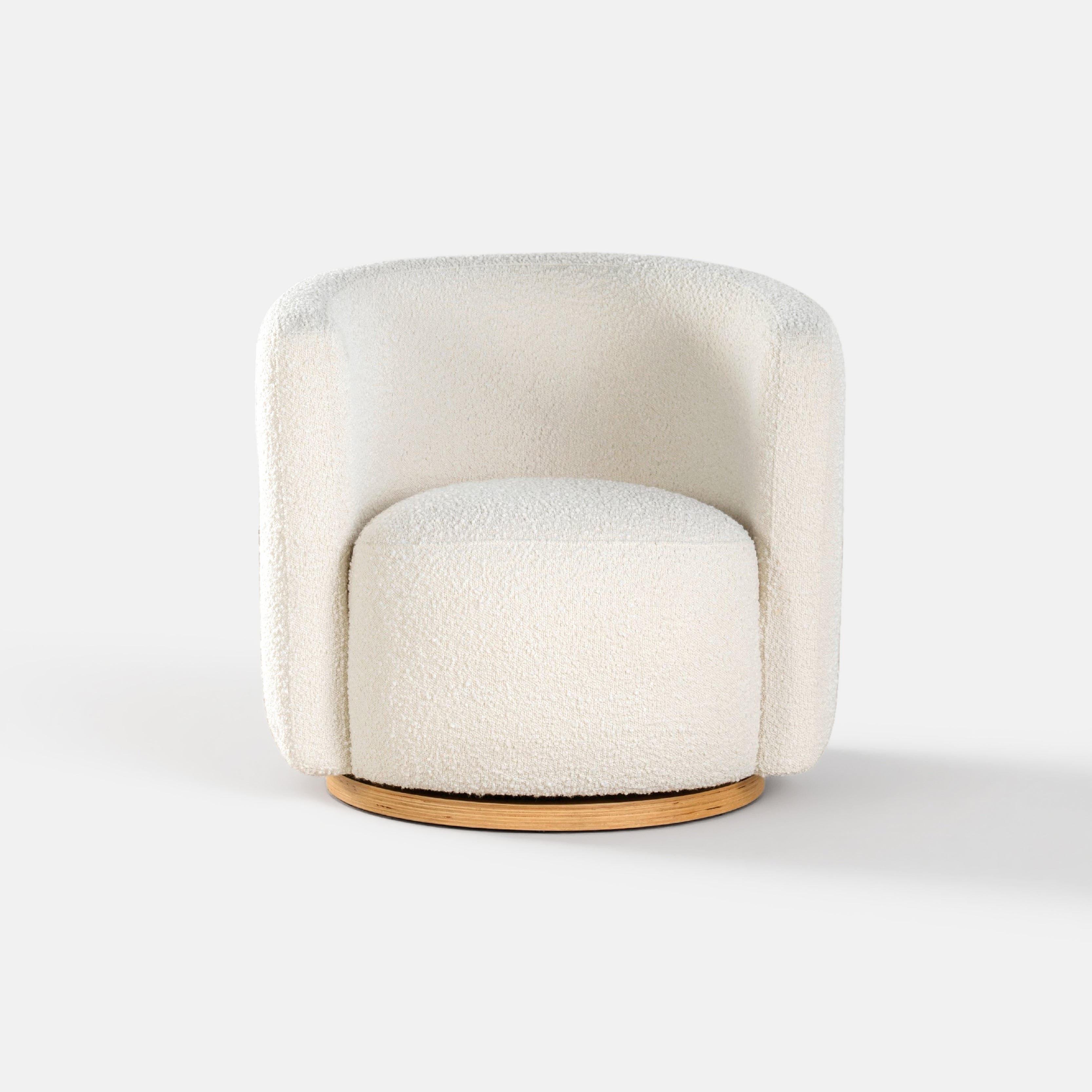 COLAMY AURA Oversized Cocoon Swivel Accent Chair