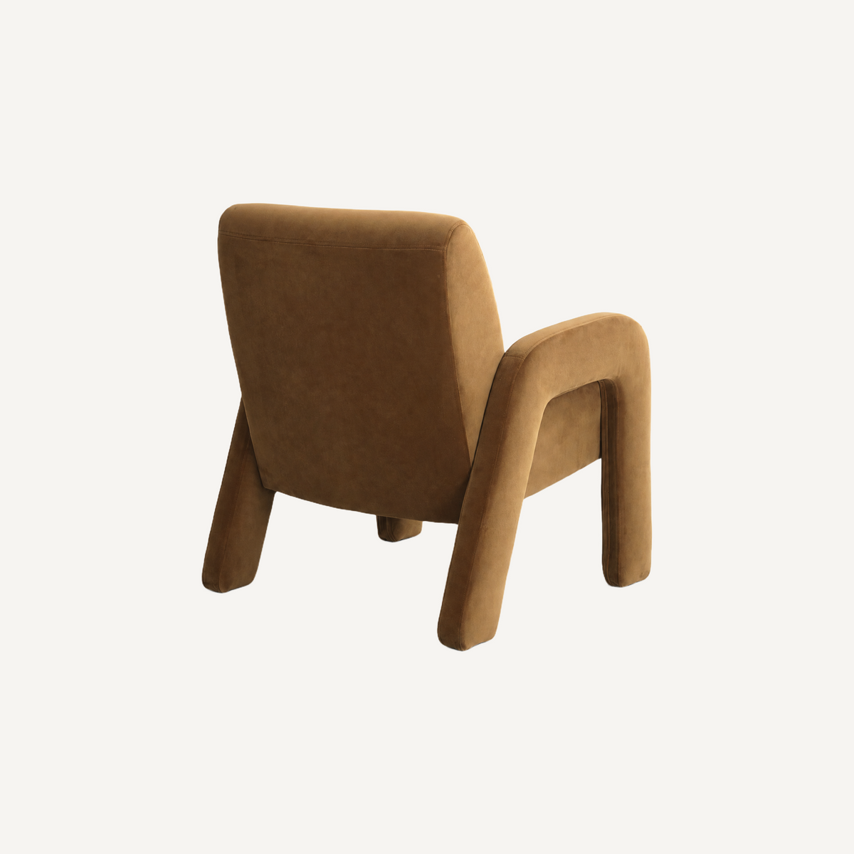 COLAMY AURA Fully Upholstered Velvet Accent Chair